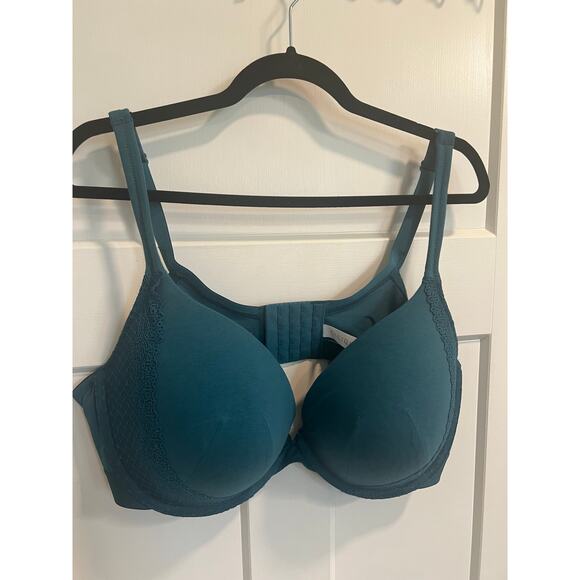 Lane Bryant‎ Cacique Boost Plunge Bra Sz 44DDD Triple D Plus Size Cotton Spandex - Picture 3 of 8